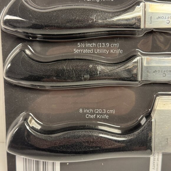 Crofton Chef's Collection Knife Armor 3 piece set new kitchen cooking - K1196 - Picture 7 of 7